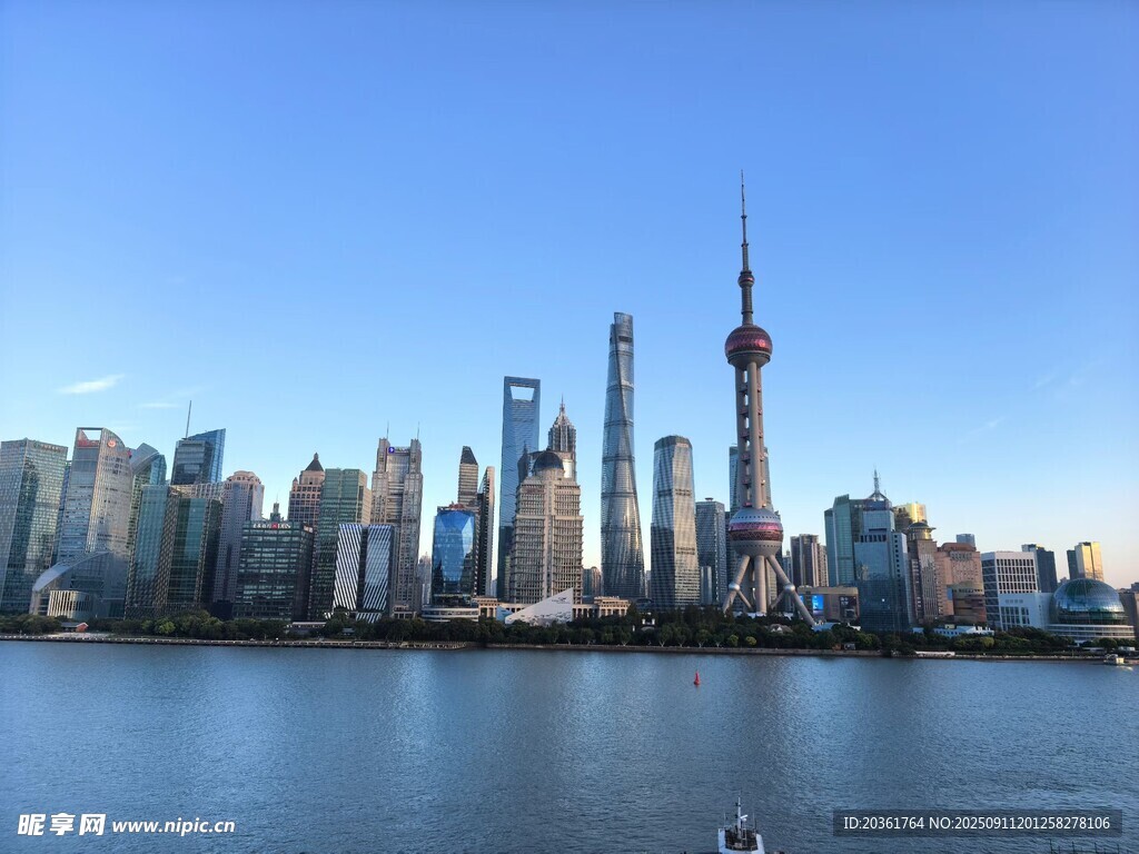 上海外滩城市天际线景观