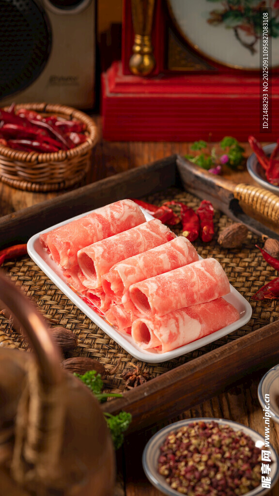 新鲜牛肉卷