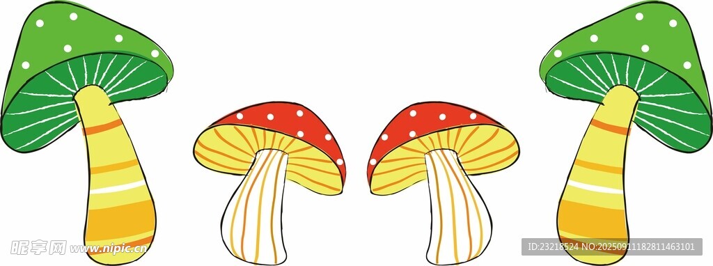 卡通蘑菇
