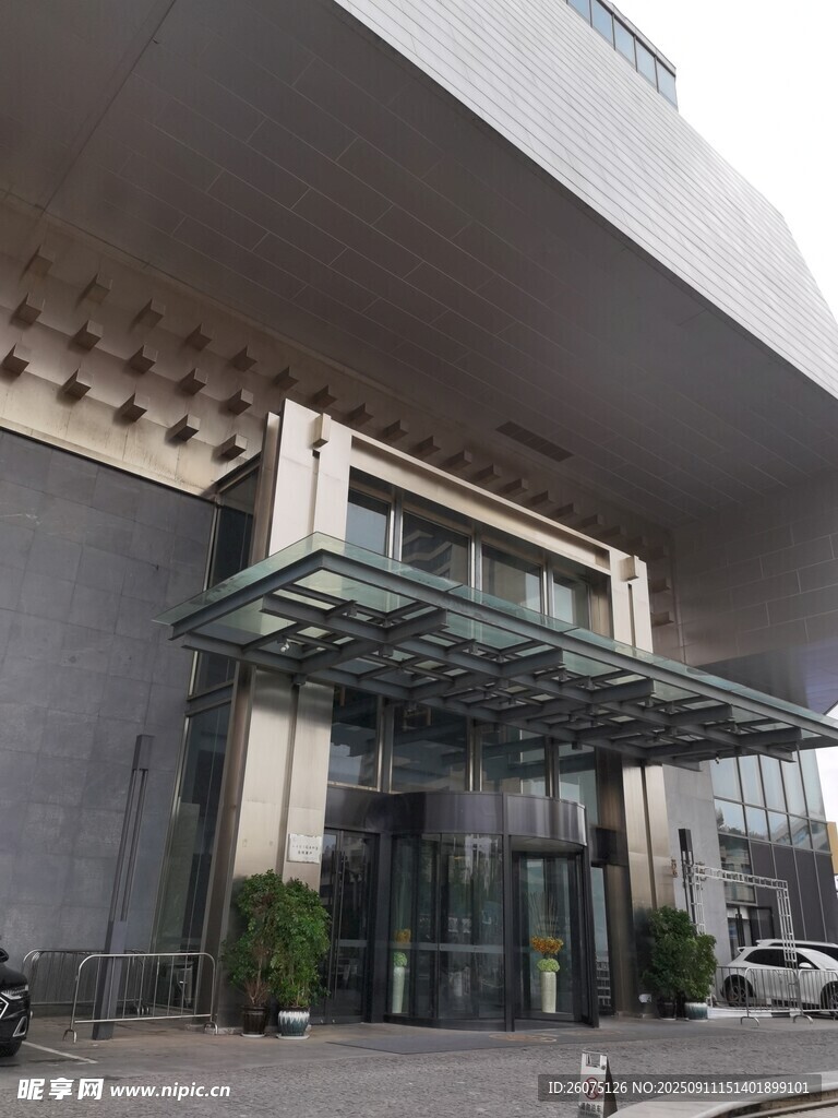 现代建筑大气入口景观