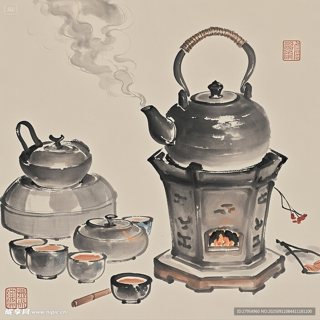 传统中式茶具 古朴雅致