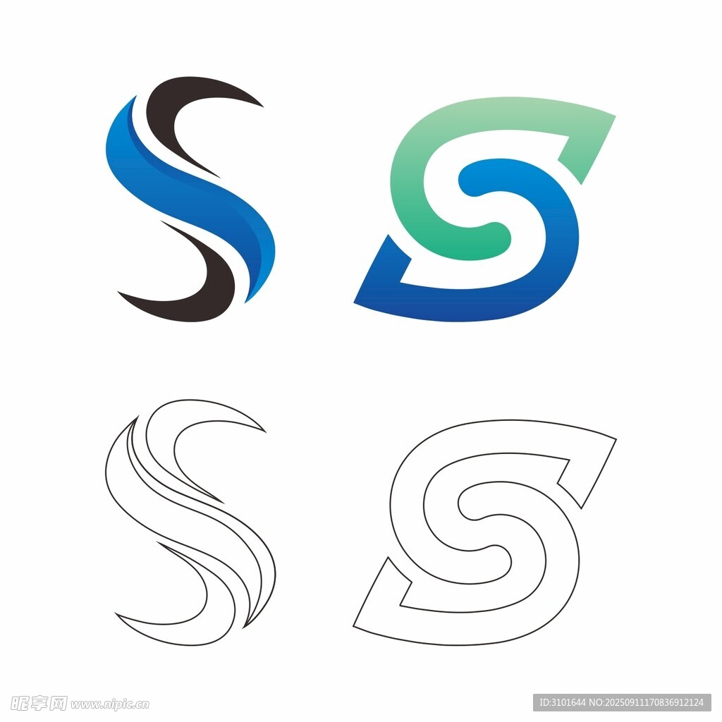 S字母标志设计