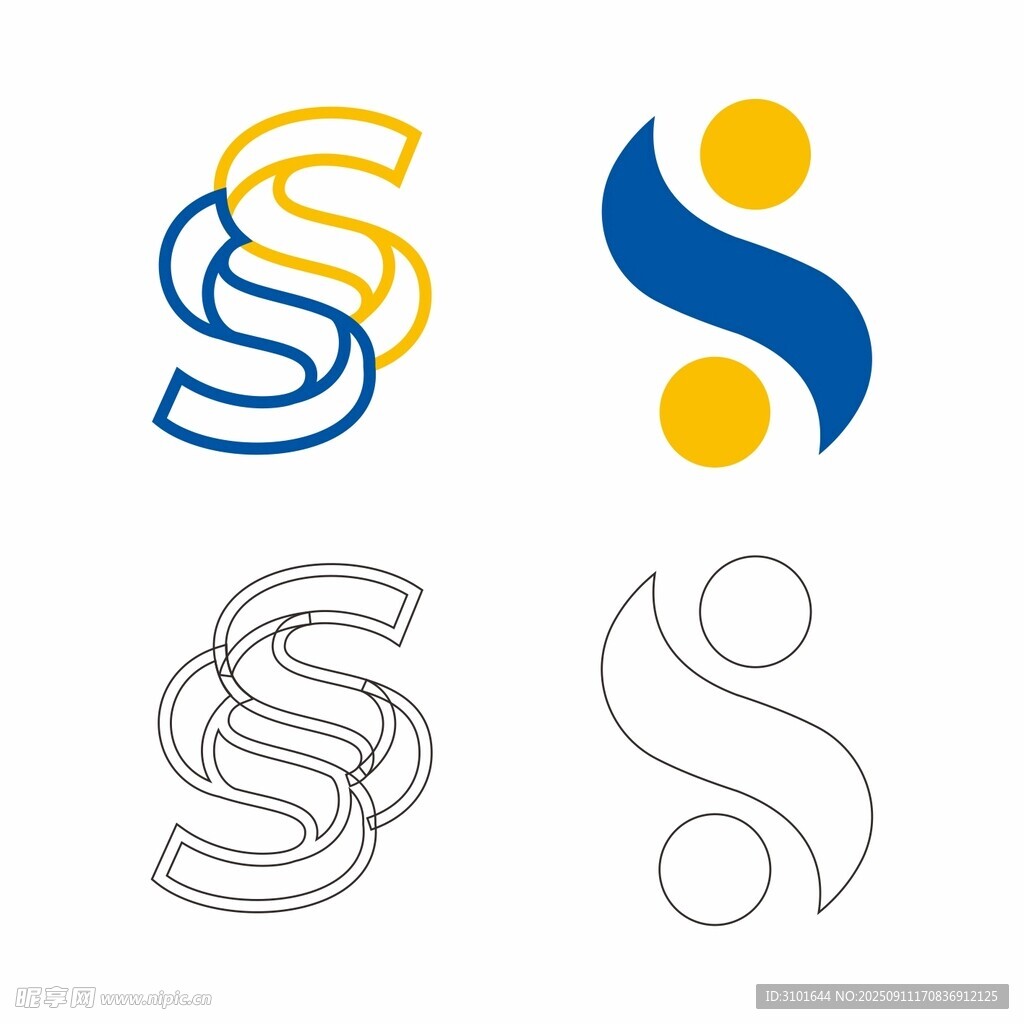 S字母标志设计