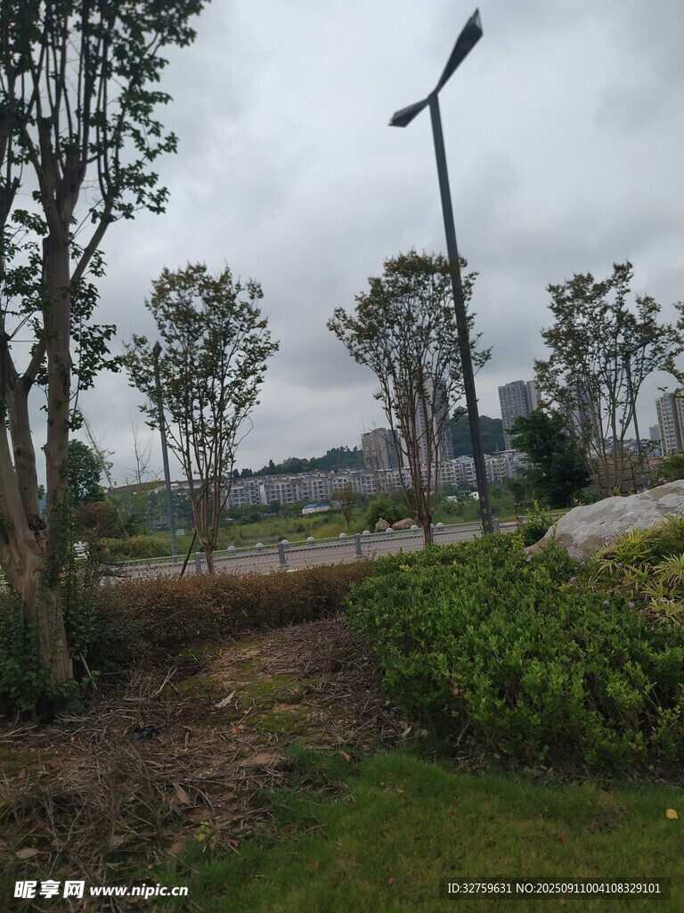 户外风力发电设施景观
