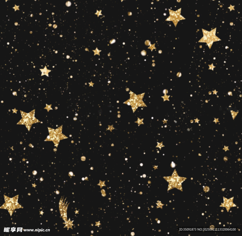 黑金星星纹理背景图案