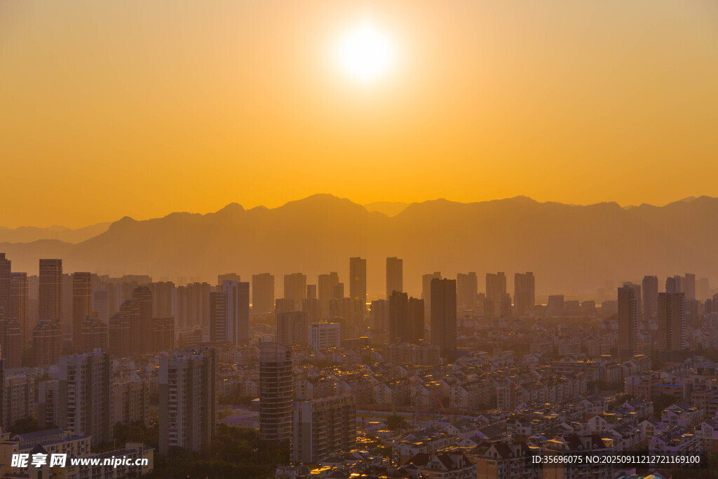 福州城市夕阳