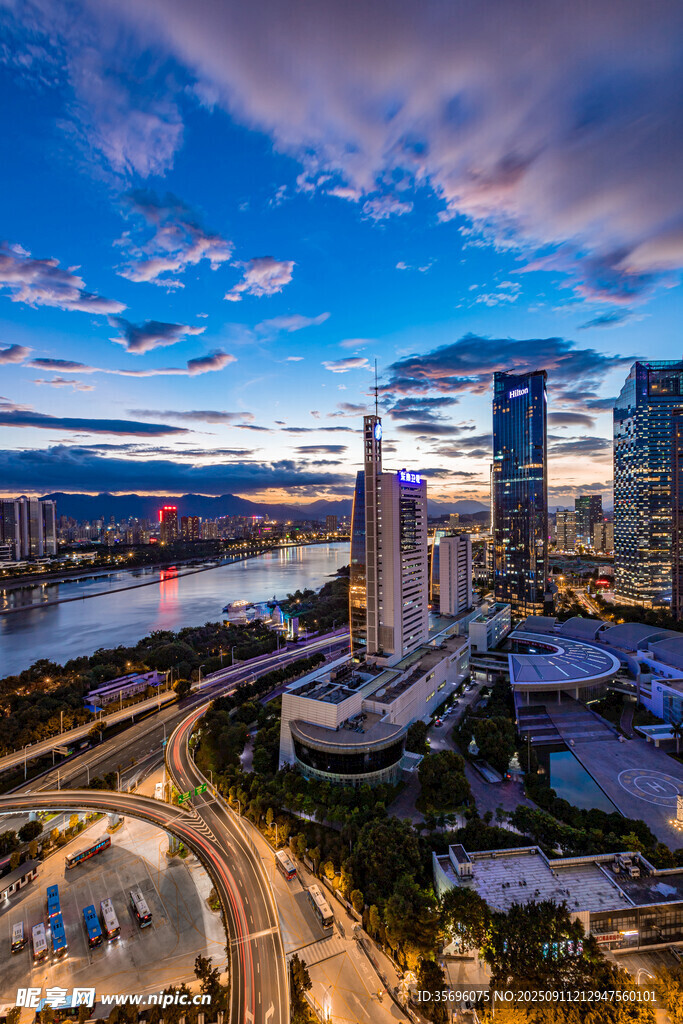 福州北江滨cbd夜景