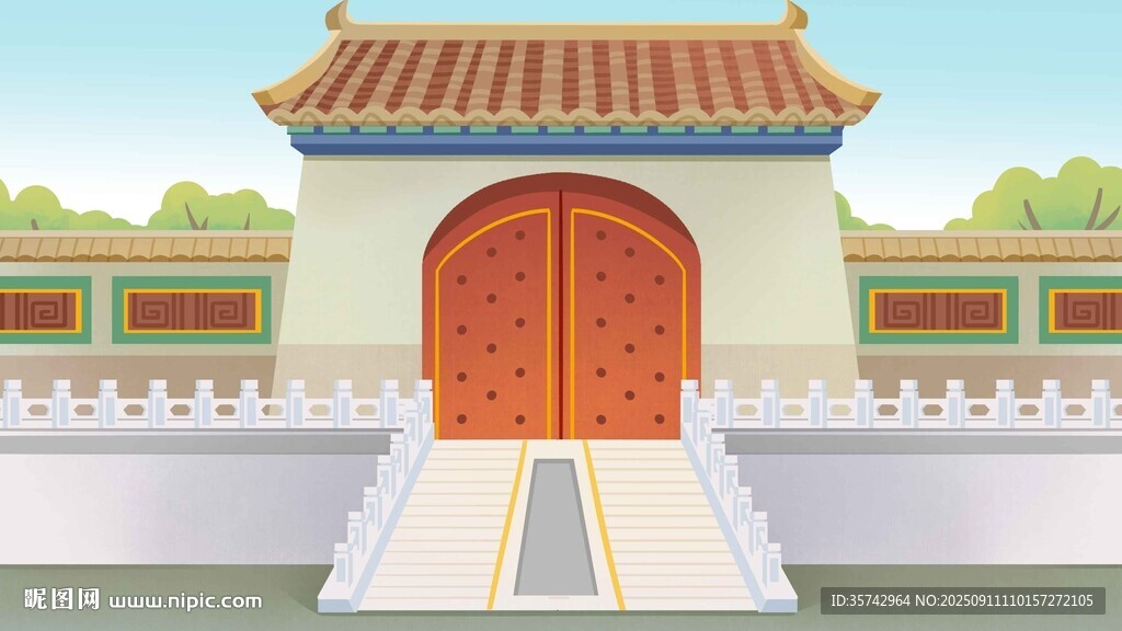 古代皇宫内 宅院传统建筑景观