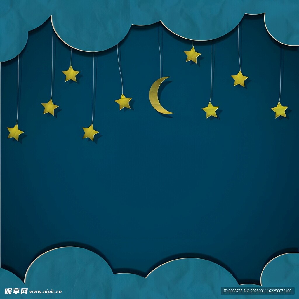 梦幻夜空背景图