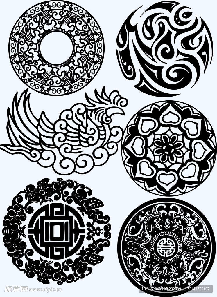 传统中式古典花纹图案集