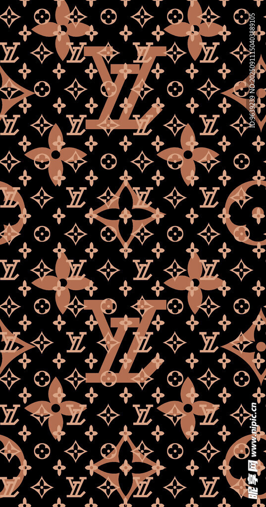 LV经典花纹图案设计