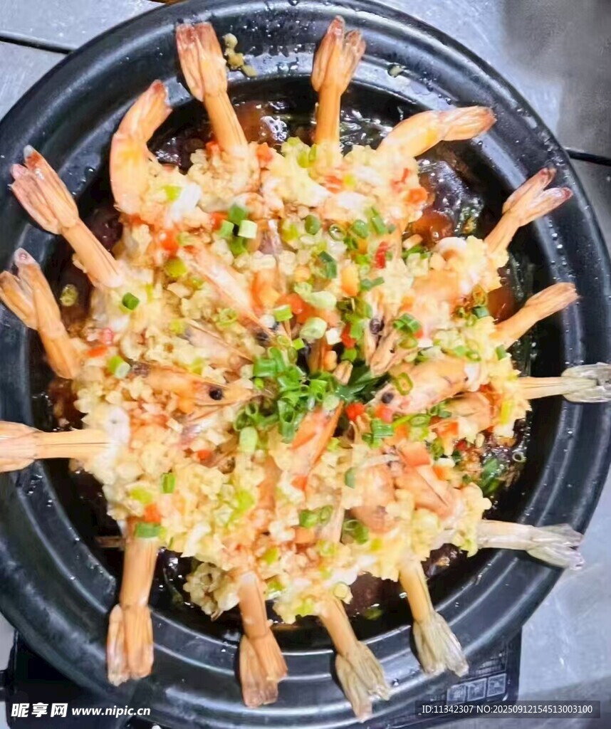 蒜蓉开背虾
