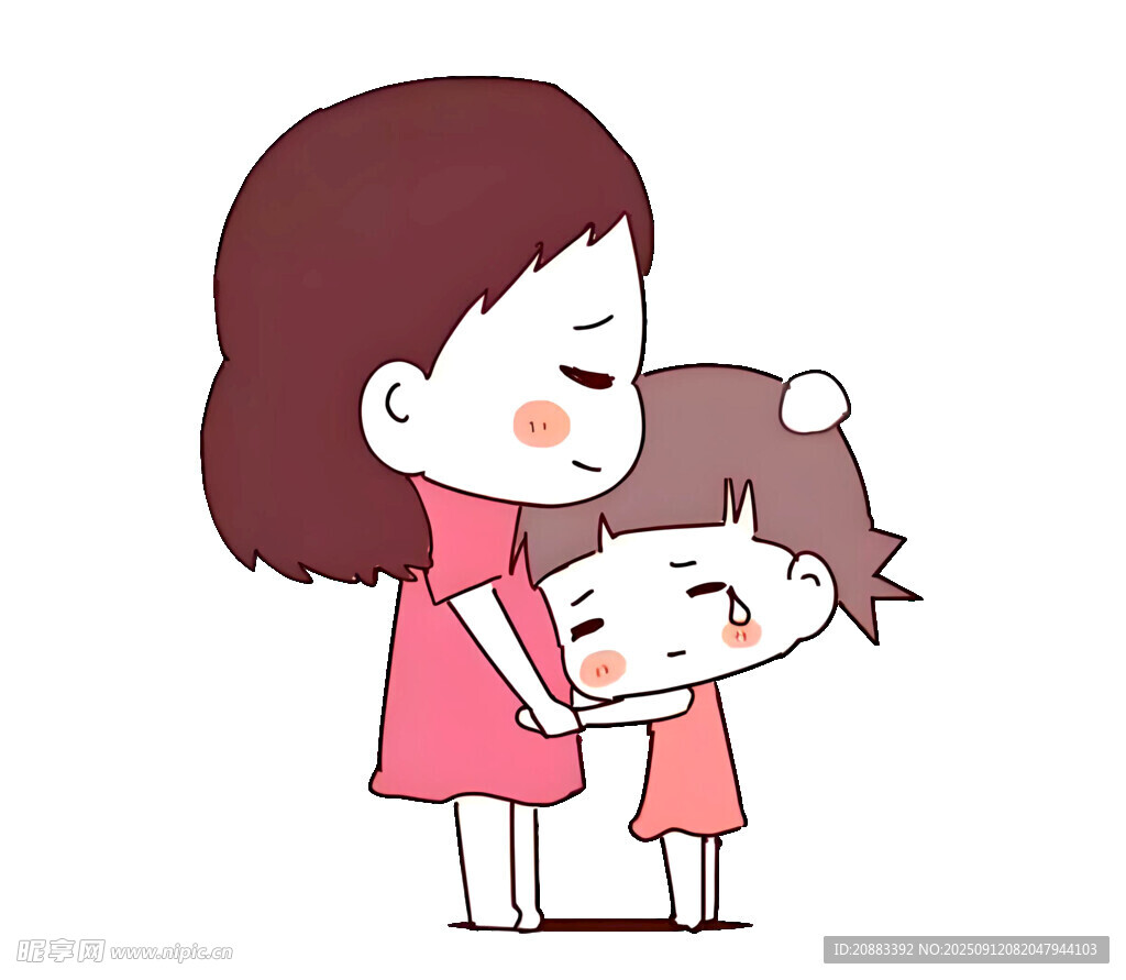 妈妈与孩子温馨相拥
