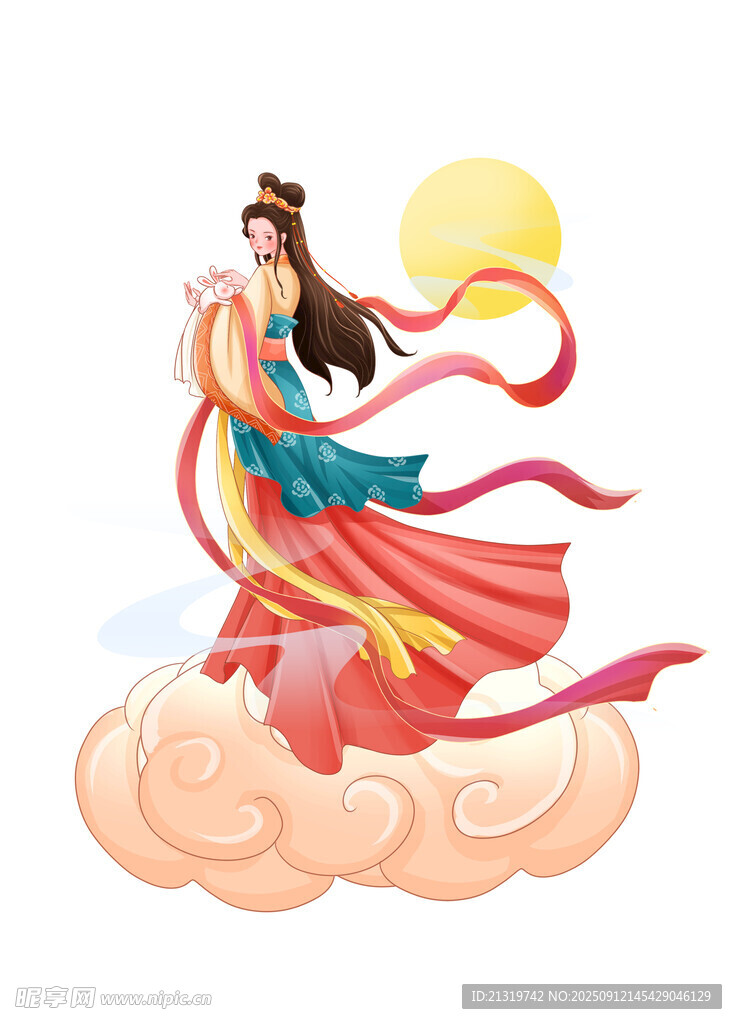 中秋嫦娥插画