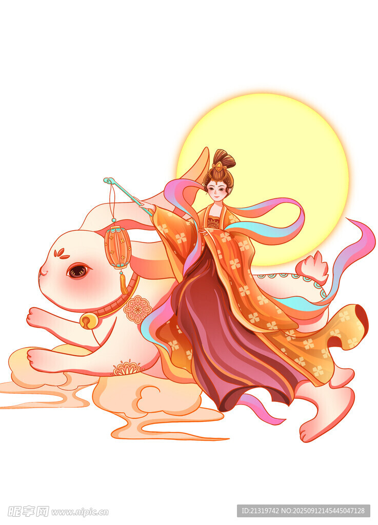 嫦娥插画素材