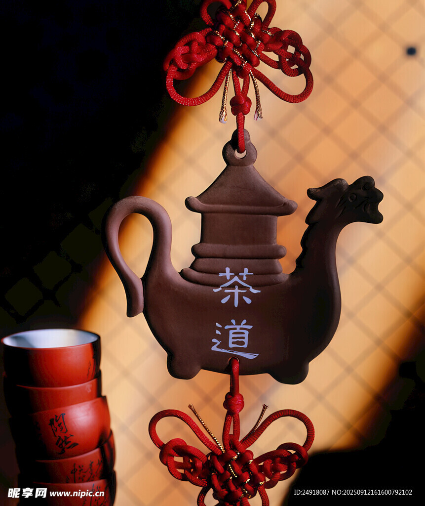 中式茶壶挂饰尽显茶道韵味