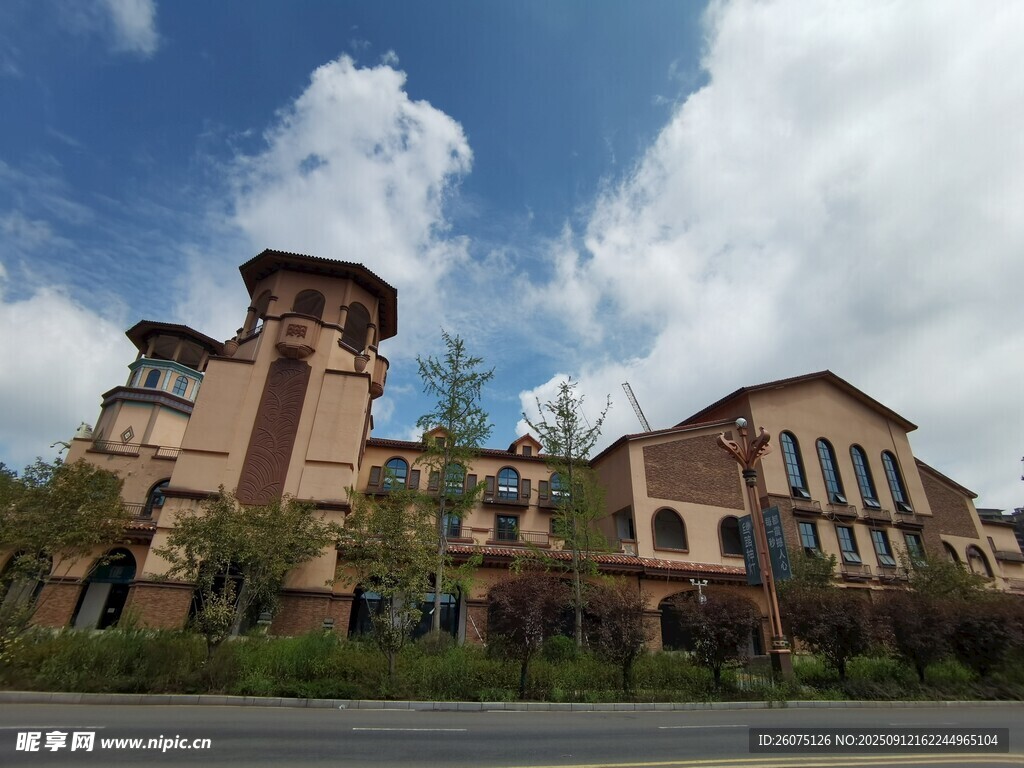 欧式风格建筑外观风景