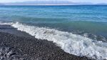 赛里木湖的海滩