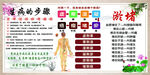 中医经络养生知识海报