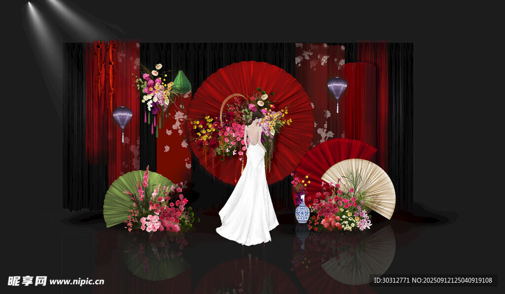 中式婚礼场景布置展示