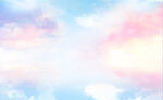 梦幻粉蓝渐变天空背景