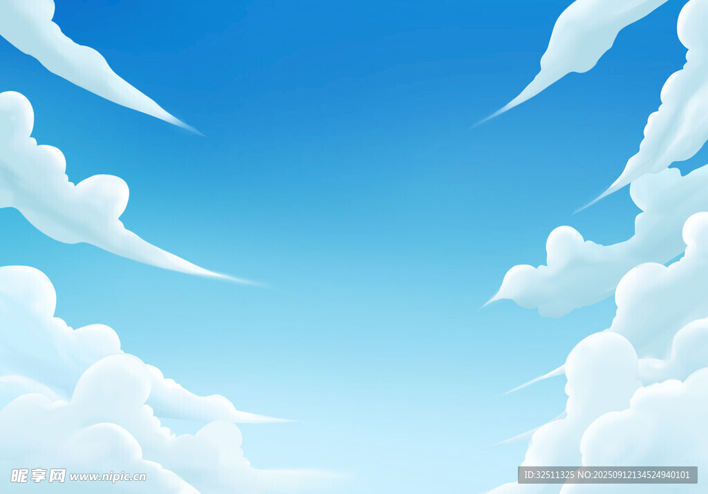 蓝天白云梦幻天空景象