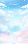 梦幻天空云彩背景图
