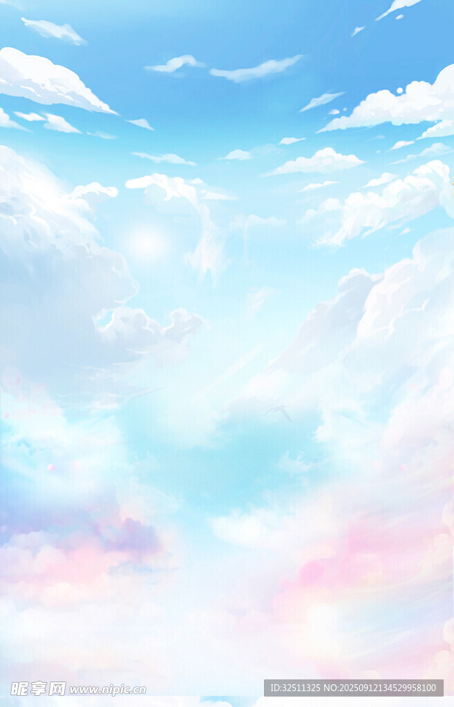 梦幻天空云彩背景图
