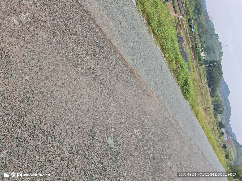 乡村柏油道路风景