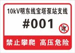 支线标识牌