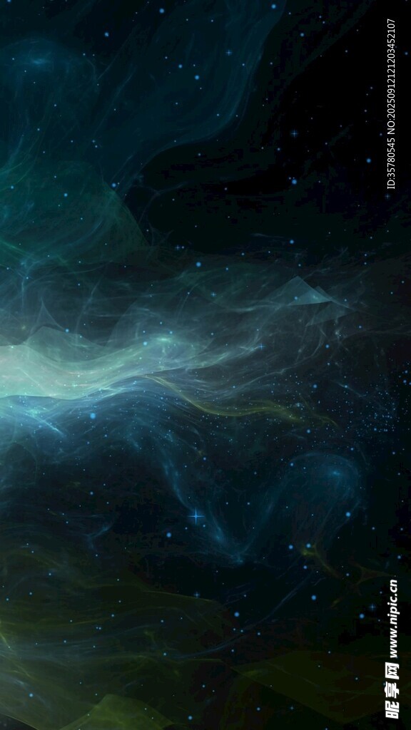 梦幻蓝色光线宇宙背景图