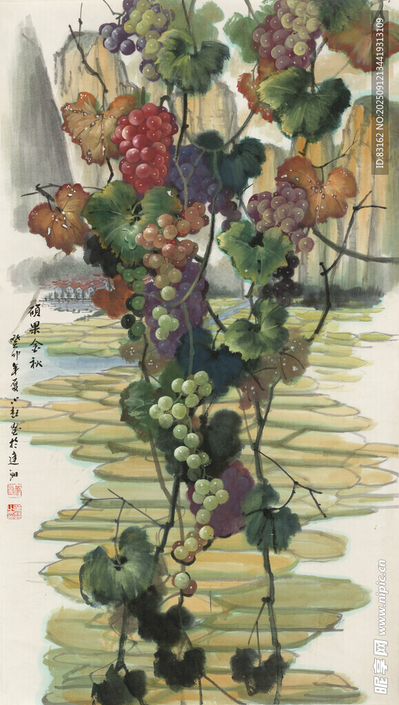水墨花卉图