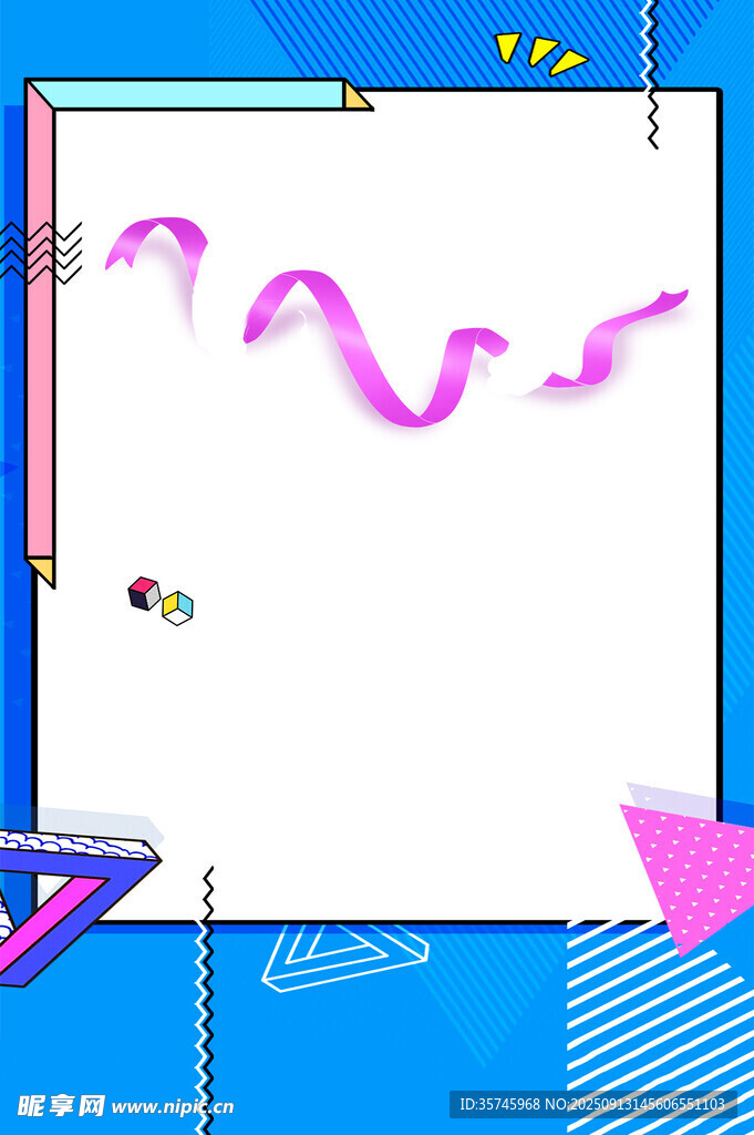 多彩线条构成的创意画面