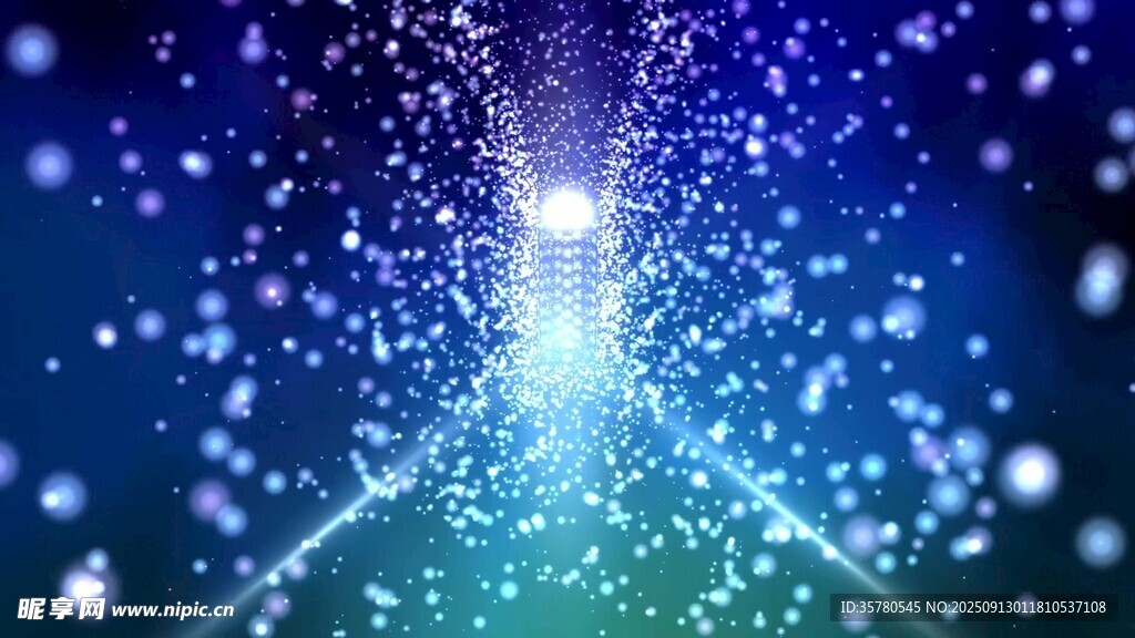 4k梦幻星空粒子特效背景