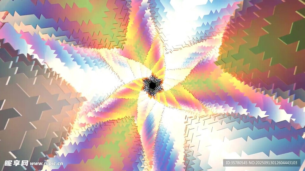 绚丽多彩的星形图案