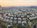 俯瞰美丽住宅小区景观