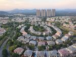 城郊住宅区鸟瞰美景