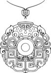 古典玉佩图案设计