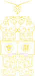 中式金色古典花纹图案