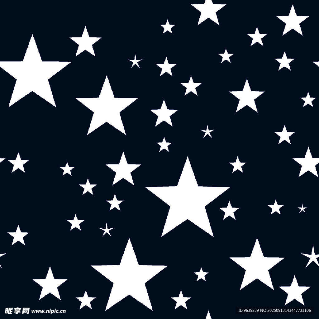 白色星星图案背景