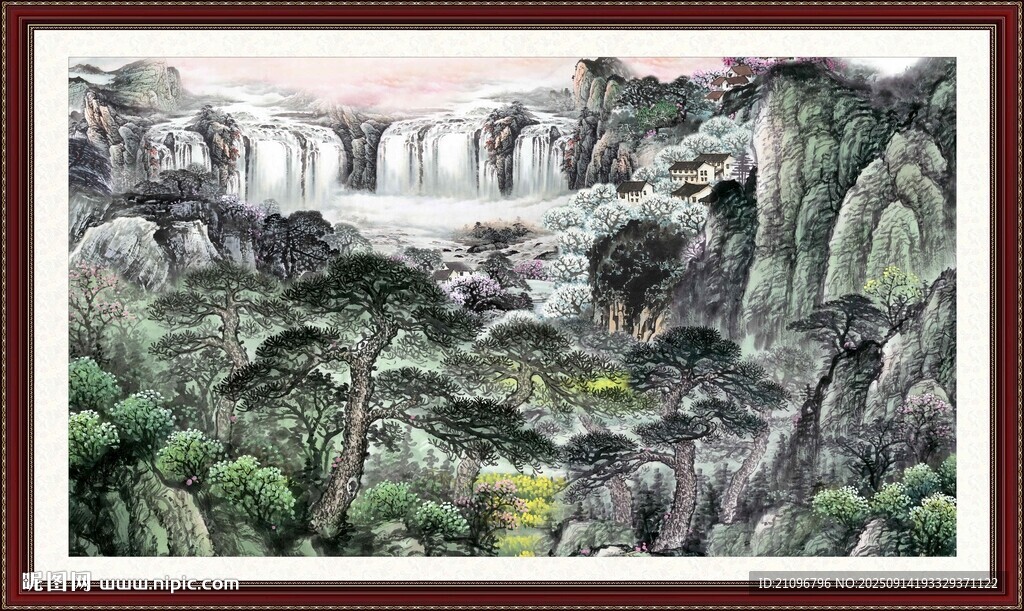 山水国画景观