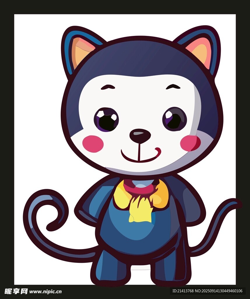 可爱猫咪卡通形象