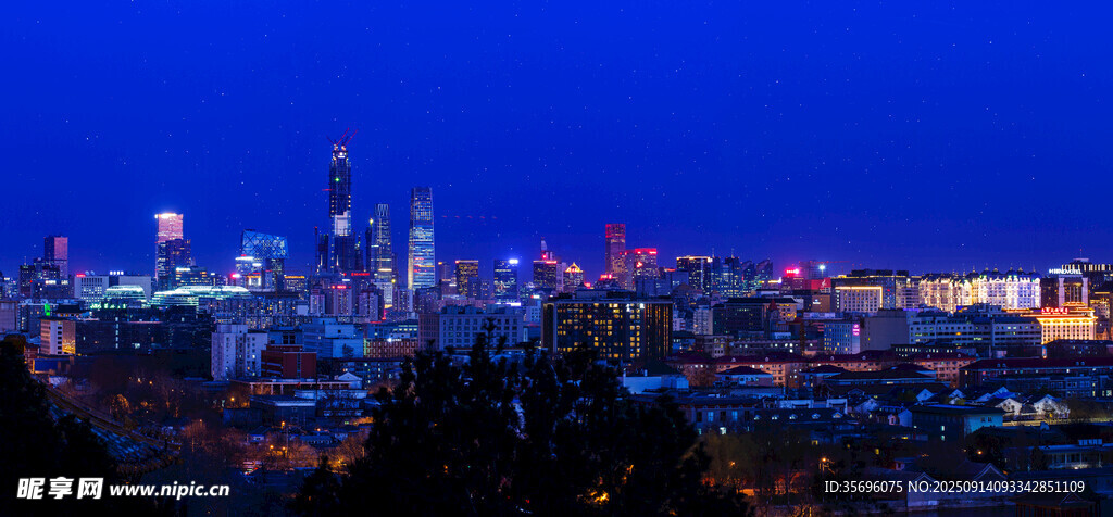 城市夜景璀璨灯火辉煌