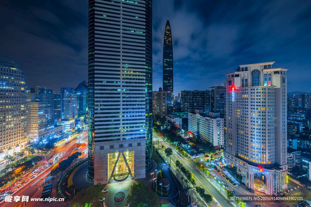 都市璀璨夜景