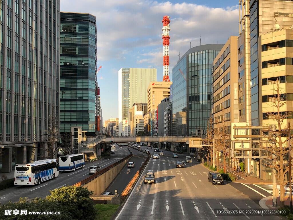 都市繁华街道景观