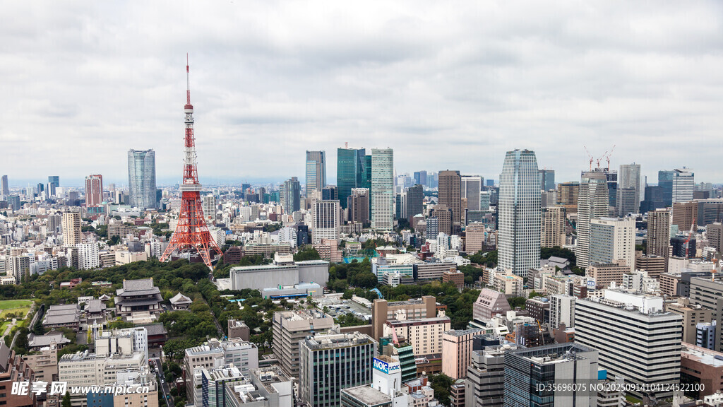 东京城市天际线景观