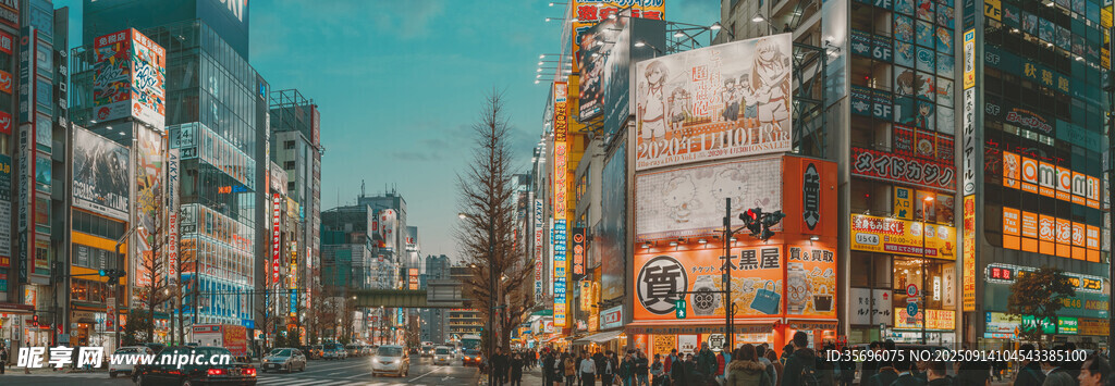 繁华都市街景
