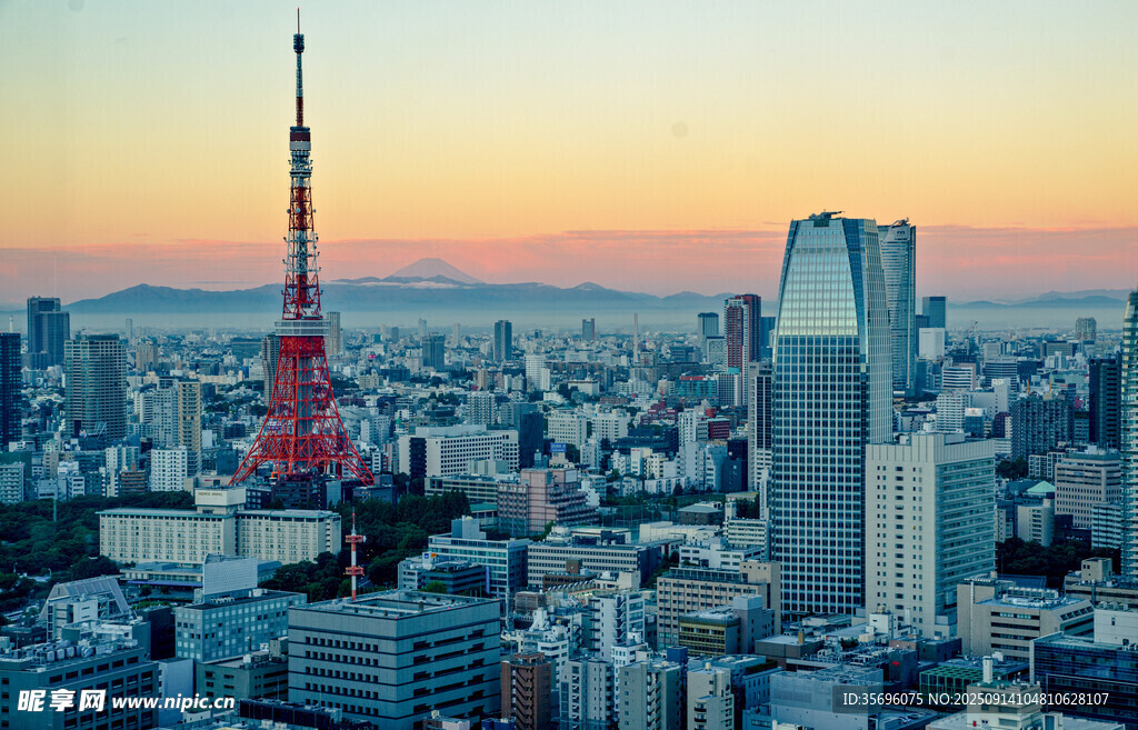 东京城市天际线景观
