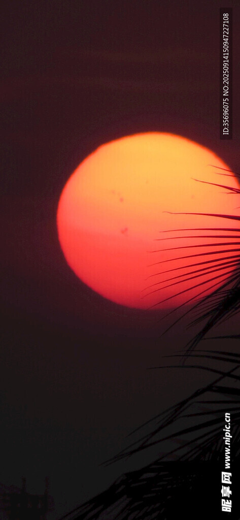 夕阳西下的美丽天际