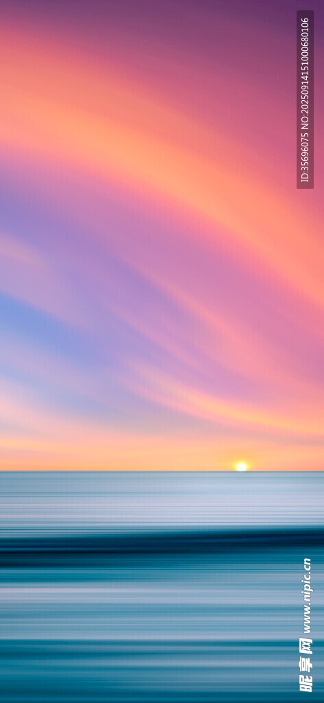 海上绚丽彩虹与落日美景